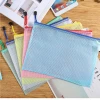 Factory direct sales of A4 grid bags, waterproof file bags, student exam stationery bags, wholesale two-yuan store supply Specification image
